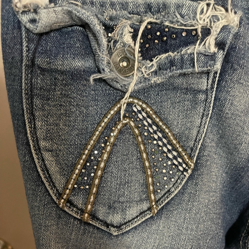 Red Rivet Jeans - Picture 4 of 6